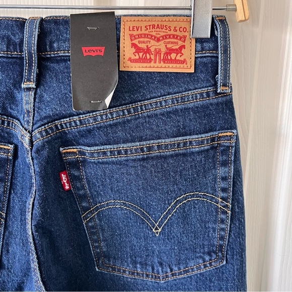 LEVIS 501 Dark Wash High Rise Skinny Jeans - Picture 9 of 12